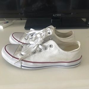 White low-top converse